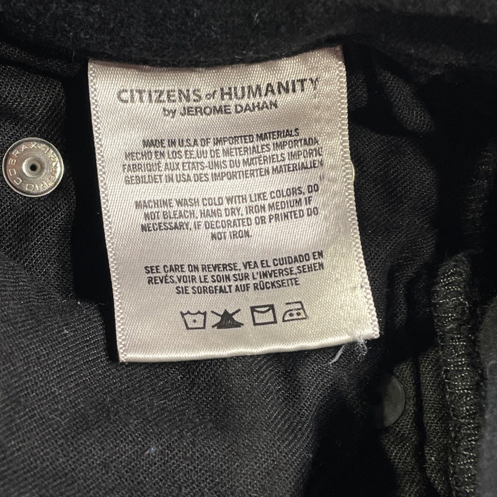 Citizens of Humanity Jeans Womens 27 Black Rocket Crop High Rise Skinny - Picture 12 of 14